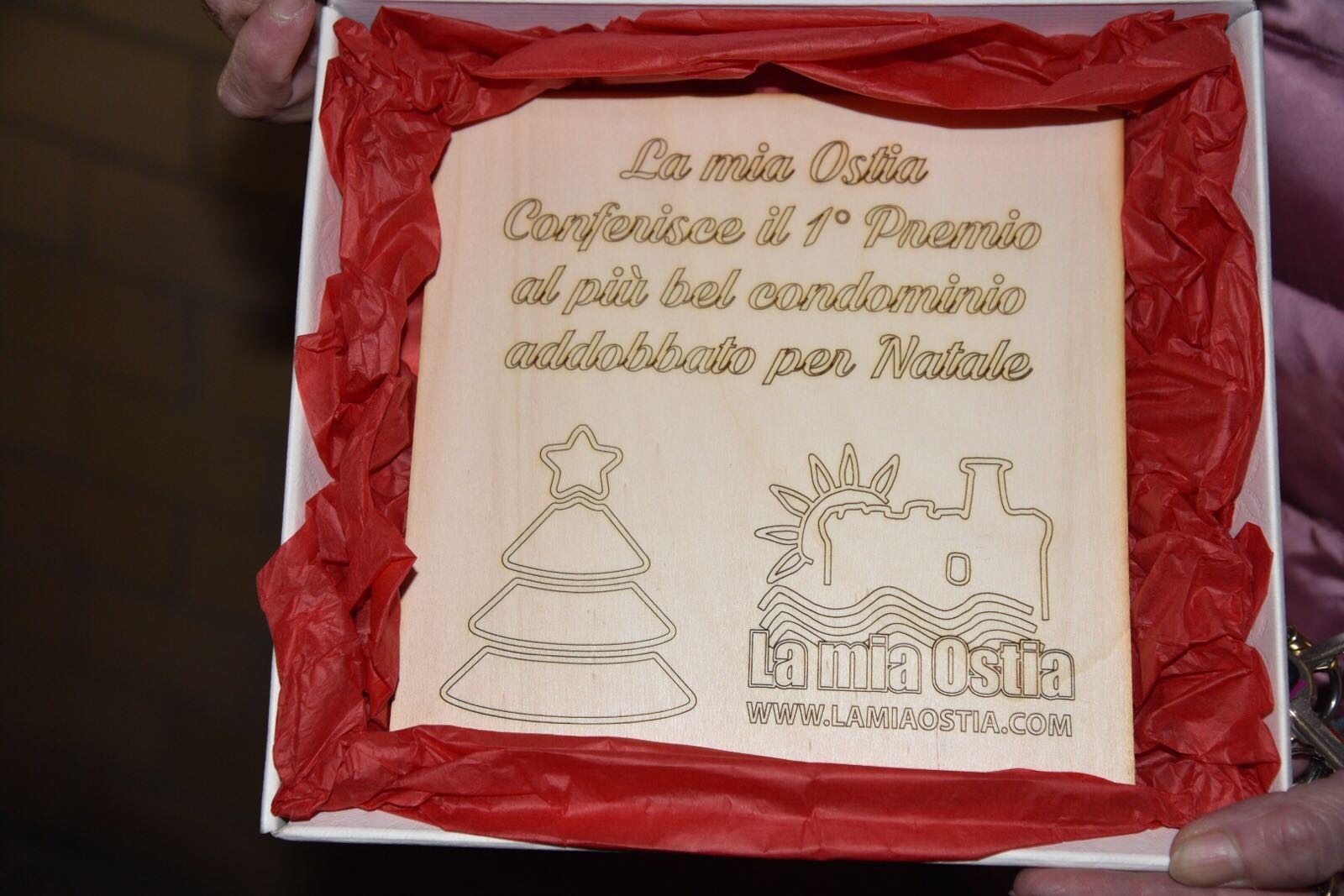 Il pi bel condominio di Ostia addobbato per Natale